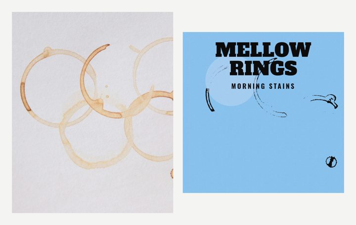 Coffee stains photo and the Blues cover Sleevo made from it